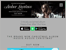 Tablet Screenshot of amberlawrence.com.au